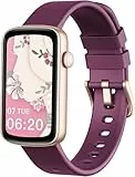 Shang Wing Montre Connectée Femme Montre Sport Bracelet Connecté Podometre Cardiofrequencemetre Oxymetre Trackers d'Activité Smartwatch Etanche IP68 pour Android iOS Notification SMS/Appel Violet