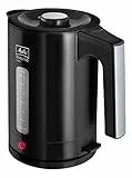 Melitta Bouilloire Graduée, Capacité 1,7 L, Easy Aqua Top, Noir/Inox, 1016-04