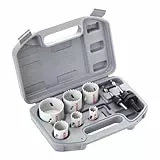 Bosch Accessories 9 pc. Coffret Scies Trépans HSS Bimétal pour électricien (Métal, Bois, Ø 20/25/ 35/40/ 51/68 mm, Accessoire Perceuse à Percussion)