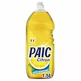PAIC - Liquide Vaisselle Paic Citron Super Dégraissant - Nettoie - Dégraisse - Élimine les mauvaises odeurs - 1.5L