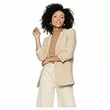 PIECES PCBOSS 3/4 Blazer Noos, Femme, Opacity, White Pepper, X-Large