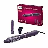 Philips Série 3000 Brosse soufflante avec revêtement en céramique et kératine, fonction ionique, 3 accessoires (modèle BHA305/00)