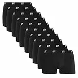 Lower East LE159 Caleçon, Noir (Lot de 10), S Homme