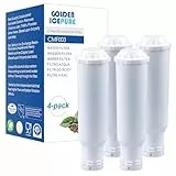 GOLDEN ICEPURE Filtre à eau pour machine à café Compatible Avec Krups F088 Pro Aqua/AEG/Melitta/Bosch/Siemens/Nivona, 4 pièces (Avertissement : non adapté pour Jura White)