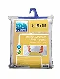 Nuit des Vosges 2035384 Aubin Protège Matelas Absorbant Molleton/Coton Blanc 120 x 190 cm