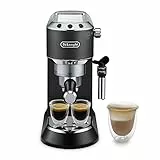 De'Longhi Dedica Style, Machine expresso pour préparer des boissons café et lactées, EC685BK, Noir, 20x35x38