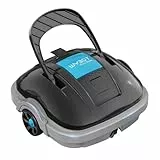 WYBOT Robot Piscine sans Fil pour Piscine Hors Sol Jusqu'à 80m², Double Motorisation Aspirateur Robot Piscine 100 Minutes d'Aspiration Puissante Robot | Stationnement Automatique Gris foncé
