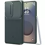 Spigen Optik Armor Coque Compatible avec Samsung Galaxy S25 Ultra - Vert