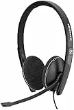 Sennheiser PC 3.2 Chat - Casque Audio Filaire Stéréo Léger avec Microphone Antibruit Réglable – Pour Téléphonie, Internet et E-Enseignement - Casque PC - Casque Gamer pour Jeux, Travail et Études