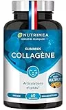GUMMIES COLLAGENE - VERISOL® - Peptides de Collagène Hydrolysés de Type I - Riche en vitamine C - Hydratation de la Peau - Protège Os & Articulations - 60 Gummies - Nutrimea - Fabriqué en France