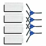 Lot de 8 brosses latérales et filtres complets pour aspirateur robot Venga RVC 3000 3001