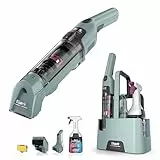 Shark StainForce HX100UKCP Nettoyeur de taches sans fil, léger et portable, éliminateur de taches, d'odeurs pour tapis, tissus d'ameublement, avec panier de rangement, accessoires et 2 solutions de
