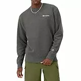 Champion Sweatshirt Powerblend, Molleton à col Ras-du-Cou, Poids Moyen (Reg Grand) Maillot de survêtement, Granite chiné, M Homme