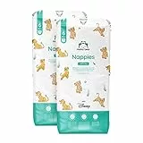 Marque Amazon - Mama Bear Disney Couches bébé Ultra Absorbantes, Taille 6 (15+ kg), Blanc, 140 Pièces (2 lot de 70) - PACK MENSUEL