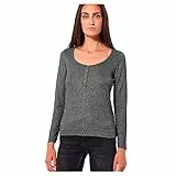Kaporal Tee Shirt Femme-Modèle FERGY-Couleur Dark Grey Melanged-Taille S, Dargrm, S Women's