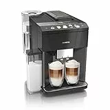 SIEMENS, machine à café tout automatique, EQ.500 integral, aromaDouble Shot, système autoMilk Clean, ceramDrive, affichage coffeeSelect, oneTouch DoubleCup, Noir saphir métallique, TQ505R09