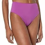 Amazon Essentials Bas de Bikini Échancré Taille Haute Femme, Améthyste, 42