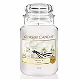 Yankee Candle bougie parfumée Vanille | Format jarre | Bougie longue durée jusqu’à 150 heures de combustion | Cadeaux pour femmes