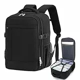 Lossga Sac a Dos Voyage Cabine Avion 40x20x25 pour Ryanair Sac de Voyage avec Pochette Antivol Femme Homme Bagages Cabine ImperméAble Bagage à Main 45x36x20 Sac à Dos pour Easyjet