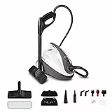 Polti Vaporetto Smart 30 S, Nettoyeur Vapeur avec Chaudière Haute Pression jusqu'à 3 Bars, Capacité de 1,6 l, Bouchon de Sécurité, 12 Accessoires, Compartiment à Accessoires Intégré, Blanc et Gris