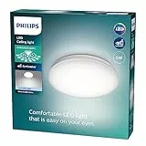 Philips Moire, plafonnier LED rond, 6W, Blanc froid 4000K, Blanc