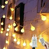 Guirlande Lumineuse Extérieur Intérieur 120 LEDs 15M - 8 Modes avec Fonction Automatique, Étanche IP65, Lampe pour Décoration Noël, Jardin, Fêtes et Maison - Branchement Prise Inclus (Blanc Chaud)​