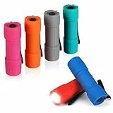 EverBrite Jeu de Lampe de Poche LED 6 Pièces, Lampe Torche avec Poignée Antidérapante pour Travail Cyclisme Camping Lecture Promenade Randonnée, 6 x AAA Piles Incluses