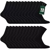 Fullluwaa Chaussettes Hommes Lot de 12 pour,Douces et Respirant