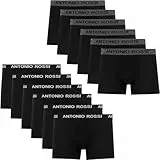 ANTONIO ROSSI (lot de 12) boxers ajustés pour hommes - Boxers pour hommes avec ceinture élastique