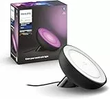 Philips Hue White & Color Ambiance, lampe Bloom, 4ème génération - Noir, compatible Bluetooth, fonctionne avec Alexa, Google Assistant et Apple Homekit