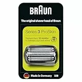 Braun 32B Noire, Tête De Rasoir De Rechange, Originale, Compatible Avec Les Rasoirs Series 3 ProSkin