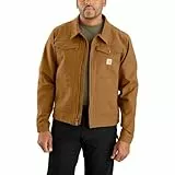 Carhartt Rugged Flex Veste en toile de canard à coupe décontractée pour homme, Marron, Large