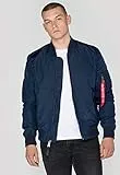 Alpha Industries Alpha Indutries MA-1 TT Blouson Bomber pour Homme, Rep.Blue, (Taille Fabricant: X-Large)