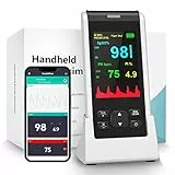 Oxymetre De Pouls Saturometre Oxymetre APP Gratuite- HOLFENRY Oxymetre De Doigt avec Alarme Pulse Oximeter Professionnel Pour les adultes Suivi SpO2, PI, Fréquence Cardiaque