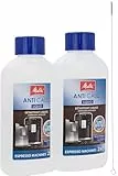 Melitta Lot de 2 détartrants liquides pour machines à café et machines à expresso avec brosse de nettoyage Quvido avec poils de 3 mm