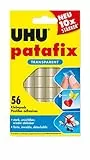 UHU Pastilles adhésives Patafix détachable Transparent Etui de 56