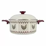 MENASTYL - Faitout gallina 24cm en acier émaillé avec couvercle en métal - 3645460