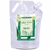 Aloe Vera Pur Liquide 100% Naturel BIO : Hydratant, Apaisant et Réparateur, Tonique et Nettoyant Facial, Après-Soleil, Épilation et Rasage, Sérum Anti-Âge. COSMÉTIQUE FAITE MAISON - 2000 ml