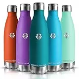 Grsta Gourde - Gourde Isotherme - 750ml - Bouteille Isotherme, Gourde Sport sans BPA, Gourde INOX Reutilisable, Bouteille d'eau pour Gym, école, Bureau