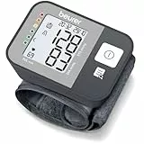 Beurer BC 27 Tensiomètre au poignet avec détection d'arythmie, mesure entièrement automatique de la tension artérielle et du pouls, indicateur de risque, pour tours de poignet de 14 à 19,5 cm