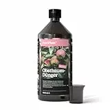 ProviPlant Engrais liquide pour arbres fruitiers - Pour pommiers, cerisiers, pruniers et plus encore - 1 litre de concentré pour jusqu'à 200 litres d'eau d'arrosage - Fabriqué en Allemagne