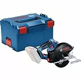 Bosch Professional 18V System scie circulaire sans-fil GKM 18V-50 1 (progression de travail rapide, moins d’étincelles et copeaux, avec 1 lame de scie circulaire, L-BOXX)