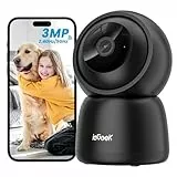 ieGeek 2K(3MP) Camera Surveillance WiFi Interieur 360° - 2.4G/5GHz Camera Interieur WiFi, PTZ Détection Mouvement, Audio Bidirectionnel, Alexa