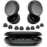 Lot de 25 bouchons d'oreilles pour dormir, 45 dB, réduction du bruit, 0 sensation de pression, (nuit foncée)