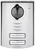 Avidsen - Platine de Rue 2 Boutons de Fils, Caméra Couleur équipée de LED infrarouges pour la Vision Nocturne, Microphone, Bouton d'appel et Haut-Parleur intégré - 112299
