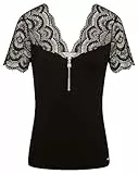 Morgan Femme 231-dede T-shirt, Noir, M EU