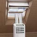HOOMEE Tissu d’Isolation pour Fenêtre à Pivot Central avec Un Périmètre Allant Jusqu’à 540cm- pour Climatiseur Mobile et Sèche-Linge – Adapté à Toutes Les Unités Mobiles De Climatisation(2x270CM)