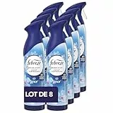 Febreze Spray Désodorisant Lenor Éveil Printanier 8 x 185 ML, 2 En 1 Combat Les Odeurs Et Rafraîchit