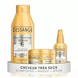 DESSANGE - Coffret Nutri-Extrême Richesse - Shampoing Nourrissant + Masque Capillaire + Elixir Concentré Nutrition - Nourrit Intensément & Redonne Douceur - Pour Cheveux Très Secs, Rêches, Ternes
