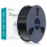SUNLU PLA Plus Filament pour imprimante 3D, Filament PLA+ 1,75 mm, résistance améliorée, compatible avec les imprimantes 3D FDM, précision dimensionnelle +/- 0,02mm, bobine de 1kg (2,2 LBS), Noir